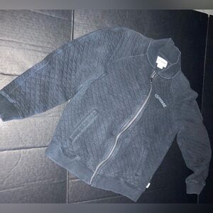 Converse Black Quilted Bomber Jacket